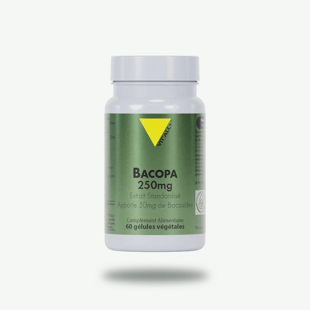 BACOPA MONNIERI 250mg Extrait Standardisé - Apporte 50mg de bacosides VIT'ALL+