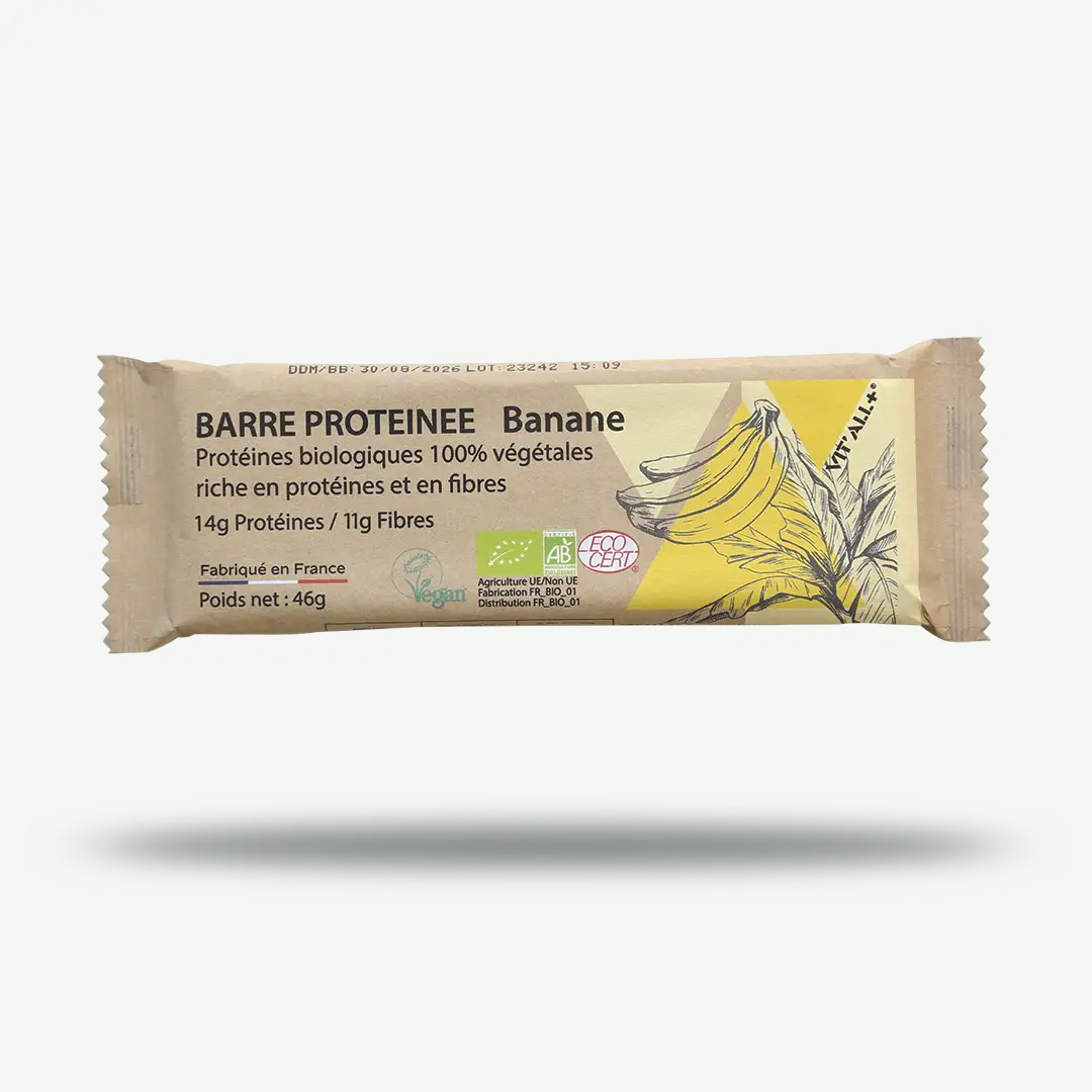 BARRES PROTÉINÉES BANANE BIO*