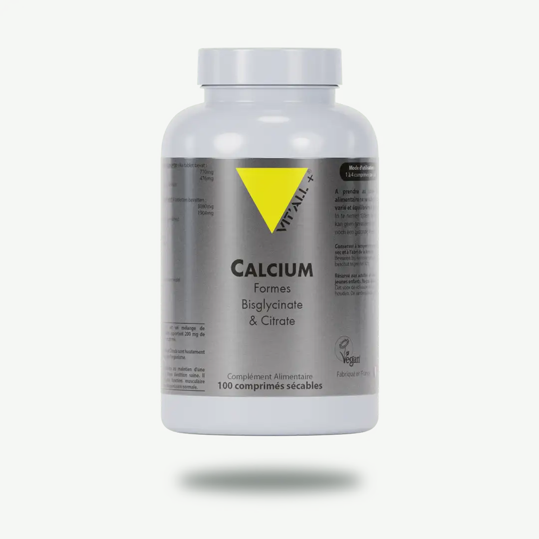 CALCIUM Formes Bisglycinate et Citrate - VEGAN