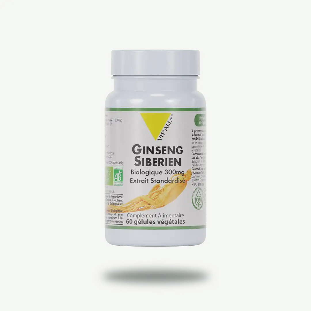 GINSENG SIBERIEN (Eleuthérocoque) BIO* 300mg Extrait Standardisé