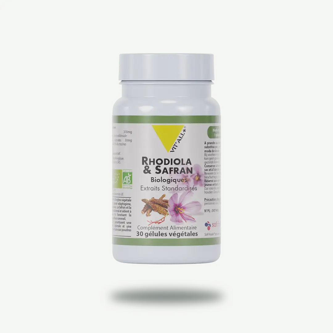 RHODIOLA & SAFRAN BIO* Extraits Standardisés VIT'ALL+