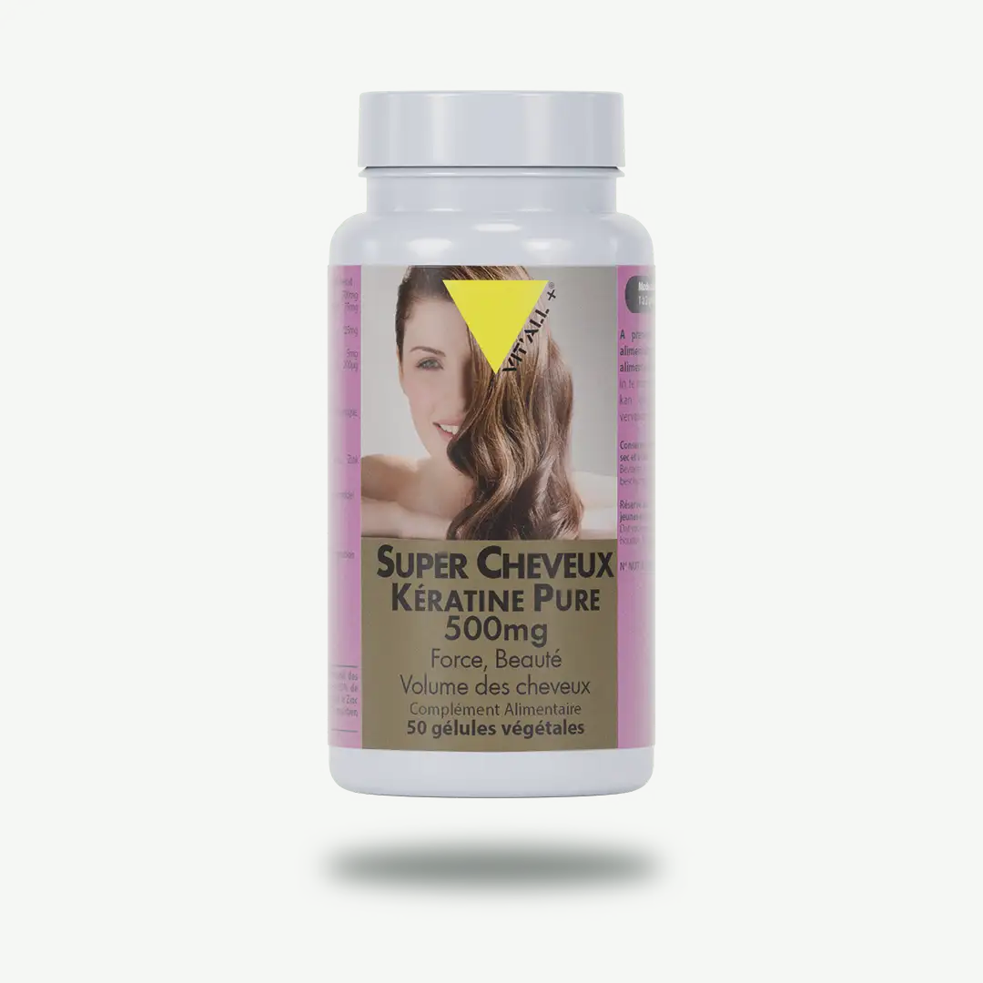 SUPER CHEVEUX Kératine pure 500mg